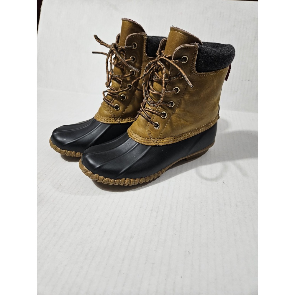 Tommy Hilfiger Russel Duck Rain Boots Neutral Size 6. - Picture 2 of 11